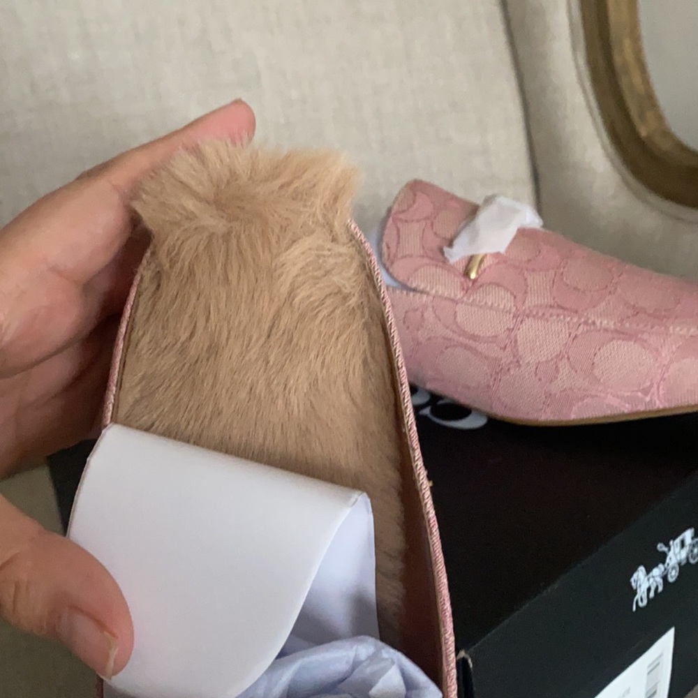 Coach Sienna Slide Flats Shoes Pink Size 9.5 - Picture 3 of 6
